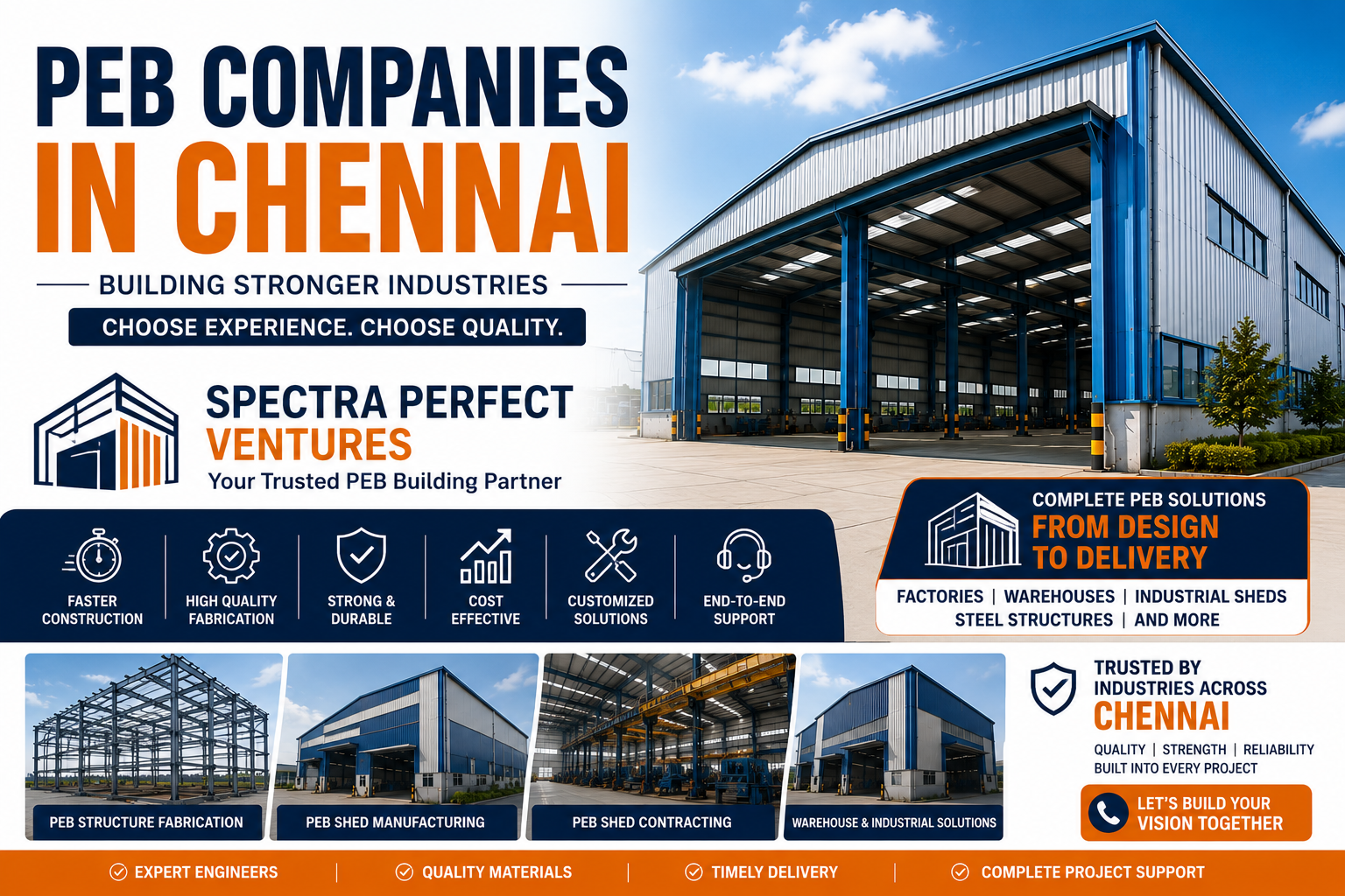 PEB Companies in Chennai: Why Spectra Perfect Ventures Is a Trusted Choice for Industrial Building Solutions