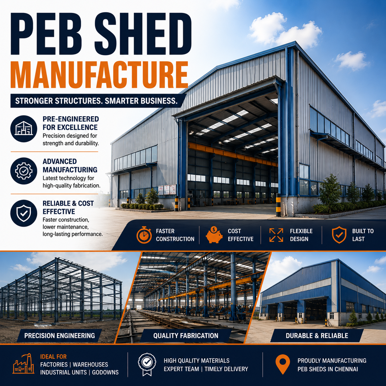 PEB Shed Manufacturers Chennai: Complete Guide to Choosing the Right Industrial Shed
