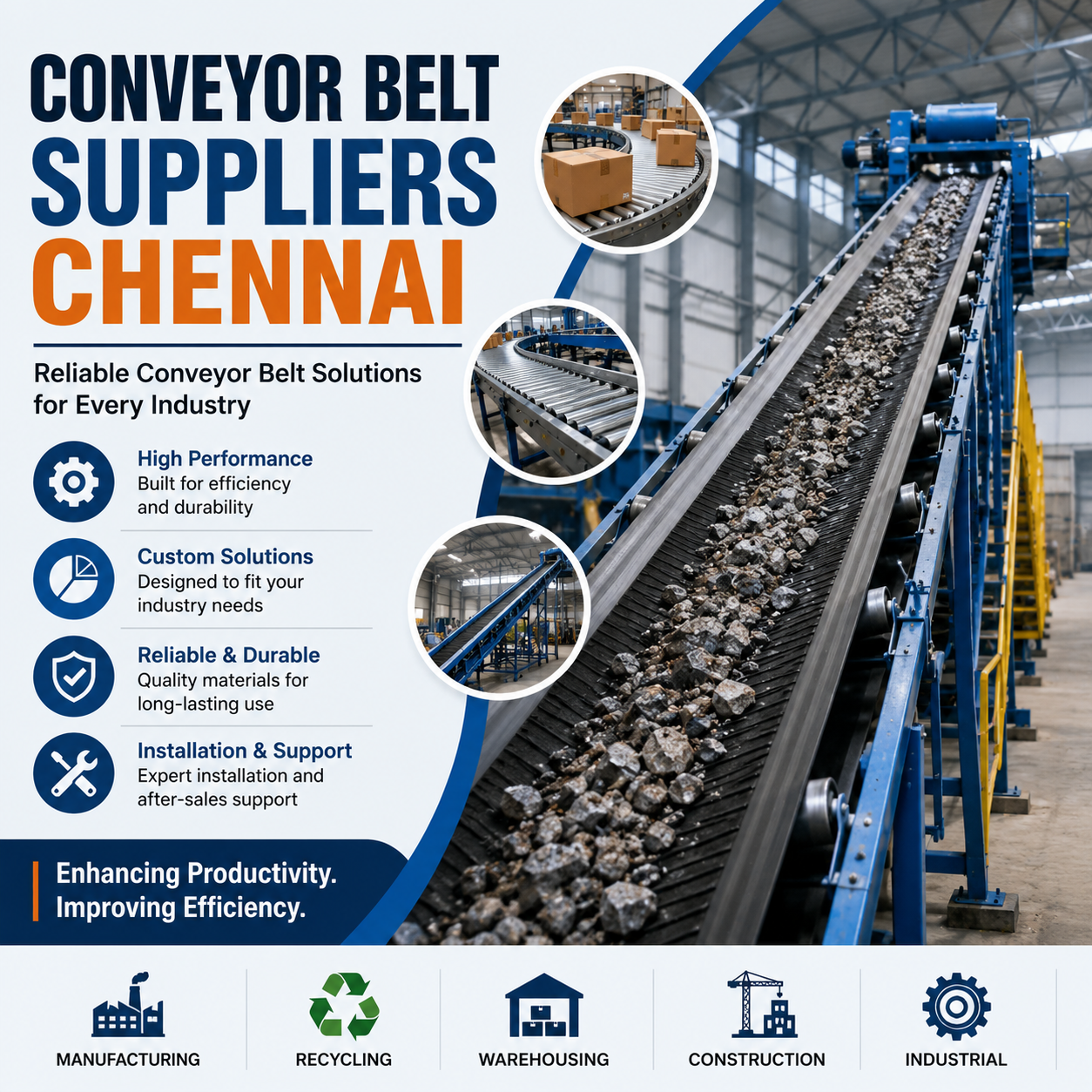 Conveyor Belt Suppliers Chennai: How to Choose the Best Conveyor Belt for Your Business